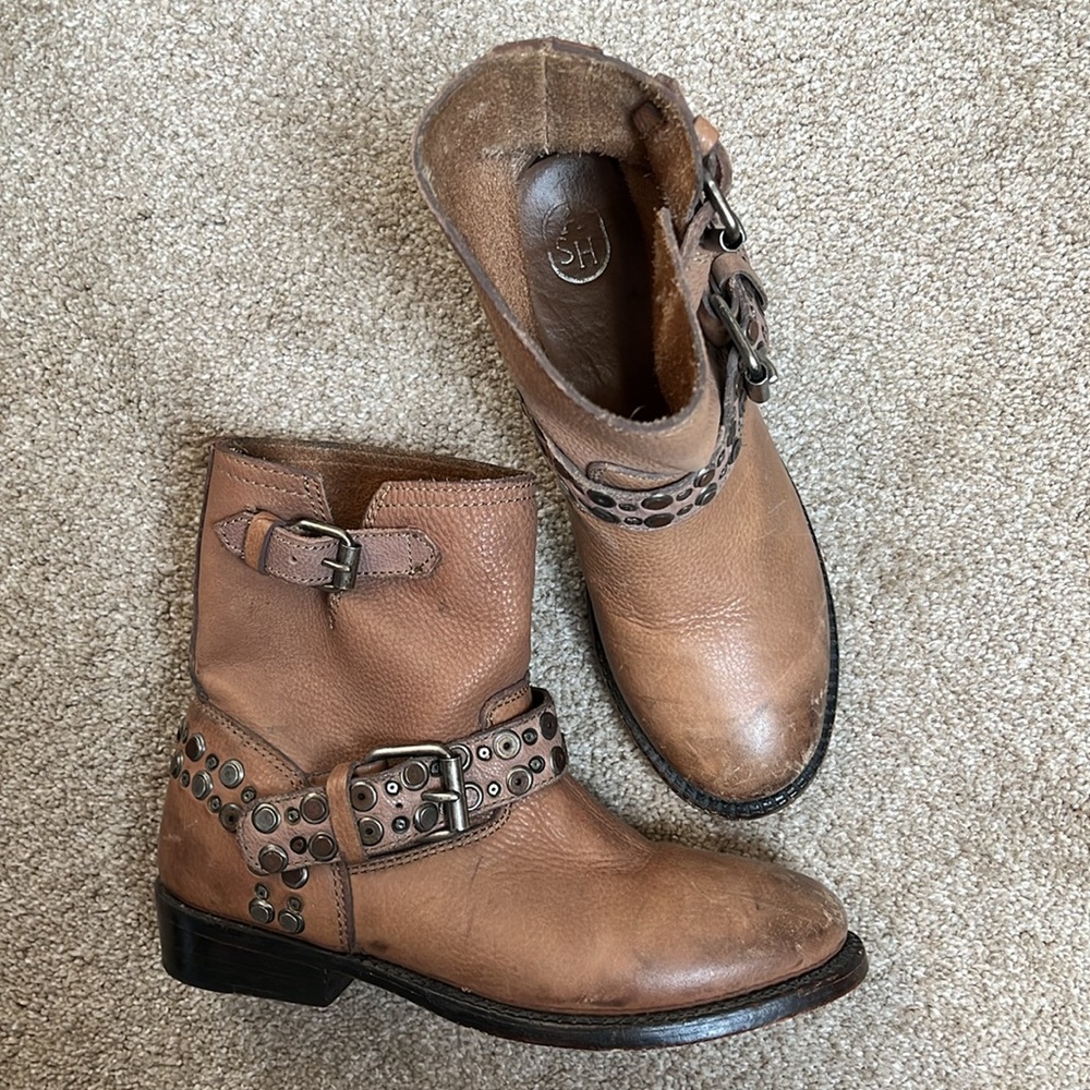 Ash Studded Moto Boots